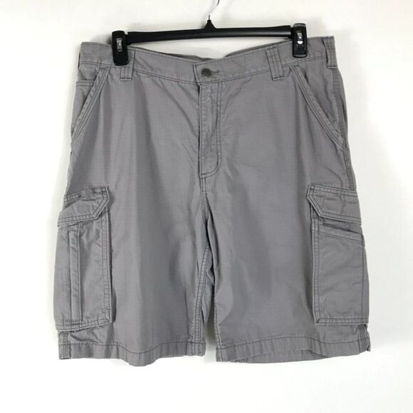 Carhartt Force Tappen Cargo Short Men's Size 38x11 Gray Relaxed Fit Workwear - Picture 1 of 13